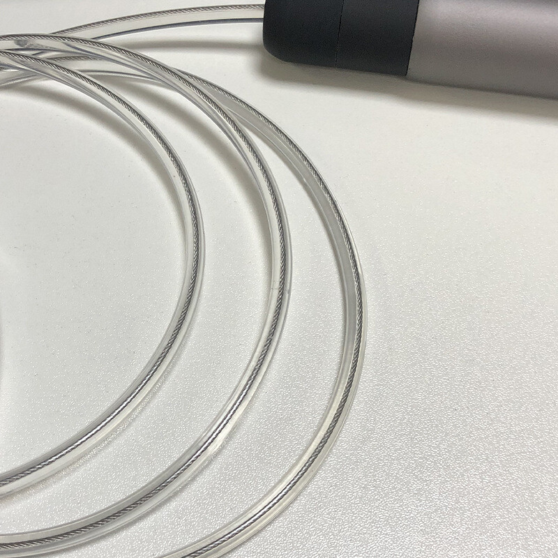 Nadograđeni punjivi čelični ugrađeni svjetlovodni svjetleći trepćući konopci za preskakanje za odrasle Kompleti zabavne konopce za fitness vježbe