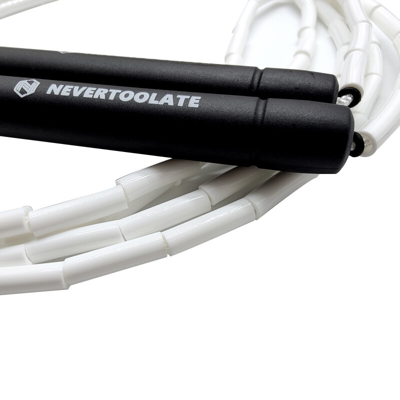 MENEJ BOLESTI MÄKKÉ GUMOVÉ TPU korálky NEVERTOOLATE korálkové skákanie PRESKAKOVANIE FREESTYLE lano antifrikčné korálky 2cmx6mm fitness