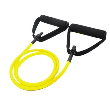 Ζώνες αντίστασης 5 επιπέδων με λαβές Yoga Pull Rope Elastic Fitness Exercise Tube Band για προπονήσεις στο σπίτι Προπόνηση δύναμης D1z5