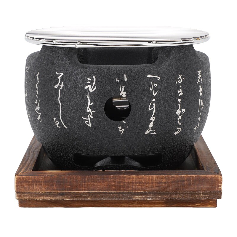 Japanski stil Grill Mini prijenosni japanski roštilj Roštilj okrugli štednjak na drveni ugljen Kućni alat za roštilj za kampiranje piknik