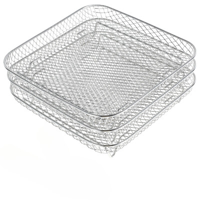 Σχάρα φριτέζας αέρα από ανοξείδωτο χάλυβα Σχάρες ατμού Δίσκος φριτέζας αέρα Αξεσουάρ Τηγάνι μπάρμπεκιου Γκριλ Σχάρα ψησίματος Εργαλεία κουζίνας