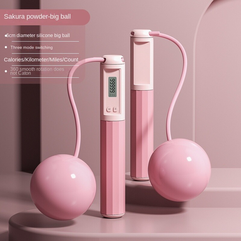 Jednostavno i praktično uže za preskakanje odraslih s bežičnim brojanjem (s loptom)