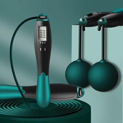 Počítacie švihadlo, loptička, oceľ, PVC, švihadlo na cvičenie, nastaviteľné bezdrôtové švihadlo, fitness, posilňovňa, tréning, domáce športové vybavenie