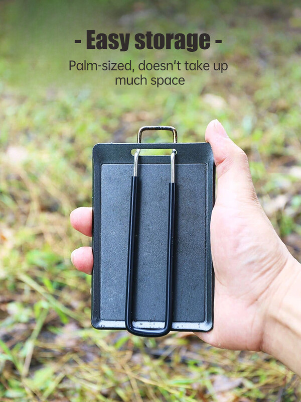 Tava za kampiranje Vanjska mini prijenosna tava za roštilj Posude za pečenje Tave Putovanja Planinarenje Piknik Kampiranje Posuđe za kuhanje Alati za roštilj