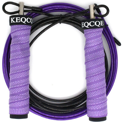 Crossfit Jump Rope Skip Speed & Weighted Skipping Rope Προπόνηση δύναμης σχοινιού γυμναστικής