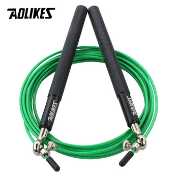 AOLIKES 1PCS Crossfit Speed Jump Rope Професионално въже за скачане за MMA Boxing Fitness Skip Workout Training с чанта за носене