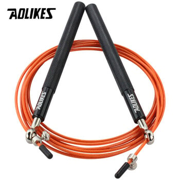 AOLIKES 1PCS Crossfit Speed Jump Rope Професионално въже за скачане за MMA Boxing Fitness Skip Workout Training с чанта за носене