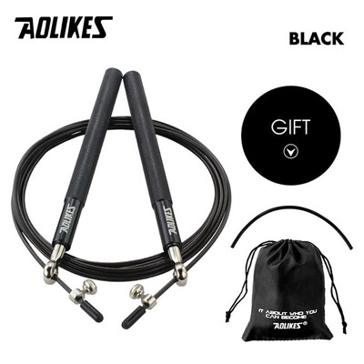 AOLIKES 1 KOM Crossfit Speed Jump Rope Profesionalno uže za preskakanje za MMA boks Fitness Skip Workout Training s torbom za nošenje