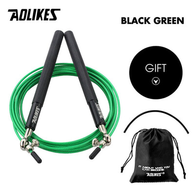 AOLIKES 1 KOM Crossfit Speed Jump Rope Profesionalno uže za preskakanje za MMA boks Fitness Skip Workout Training s torbom za nošenje