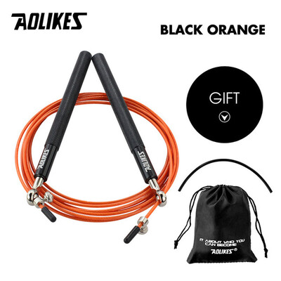 AOLIKES 1 KOM Crossfit Speed Jump Rope Profesionalno uže za preskakanje za MMA boks Fitness Skip Workout Training s torbom za nošenje