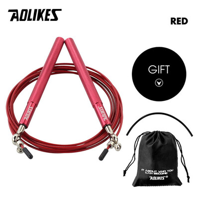 AOLIKES 1 KOM Crossfit Speed Jump Rope Profesionalno uže za preskakanje za MMA boks Fitness Skip Workout Training s torbom za nošenje