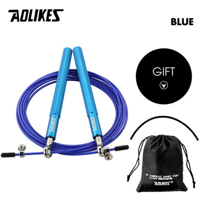 AOLIKES 1 KOM Crossfit Speed Jump Rope Profesionalno uže za preskakanje za MMA boks Fitness Skip Workout Training s torbom za nošenje