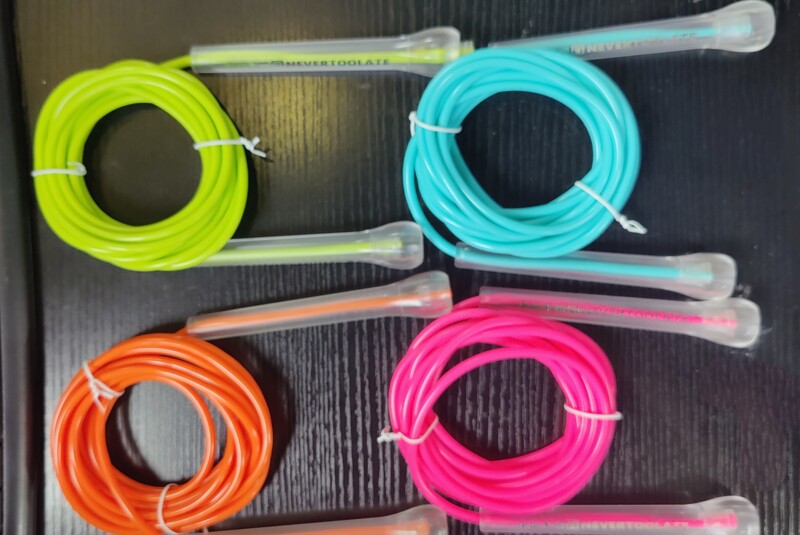 NEVERTOOLATE EXTRA DUGAČKI 3,2 METRA 14 cm ručka za trbušne mišiće boksačka brzina Mekani PVC Preskakanje užeta Slobodno preskakanje Crossfit Fitness