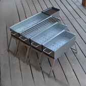 Prijenosni roštilj na drveni ugljen Sklopivi roštilj za roštiljanje na otvorenom Kuhanje Kampiranje Planinarenje Piknici Putovanje u prtljažniku Zabava