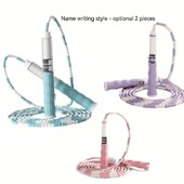 Σχοινάκι άλματος από μπαμπού 2,8 εκατ. Επιδεξιότητα για αρχάριους Ενήλικες Παιδιά Μαλακές χάντρες χωρίς μπερδέματα Σχοινάκι άλματος γυμναστικής