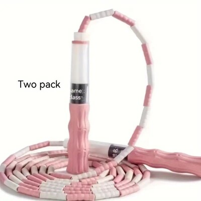 Σχοινάκι άλματος από μπαμπού 2,8 εκατ. Επιδεξιότητα για αρχάριους Ενήλικες Παιδιά Μαλακές χάντρες χωρίς μπερδέματα Σχοινάκι άλματος γυμναστικής