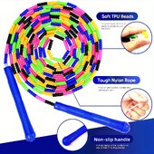 1 kom dugog užeta za preskakanje, mekog užeta s perlama za preskakanje, plastičnog segmentiranog užeta za preskakanje