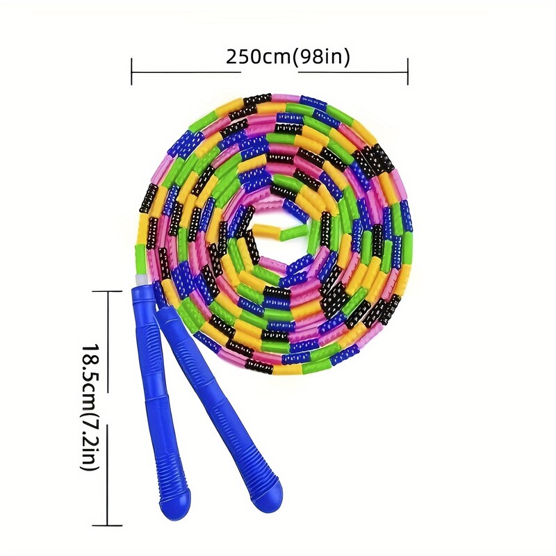 1 kom dugog užeta za preskakanje, mekog užeta s perlama za preskakanje, plastičnog segmentiranog užeta za preskakanje