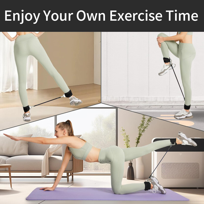 Otporne trake za gležnjeve, trake za gležnjeve za vježbanje s manžetama, otporne trake za vježbanje stražnjice nogu Oprema za vježbanje za Kic