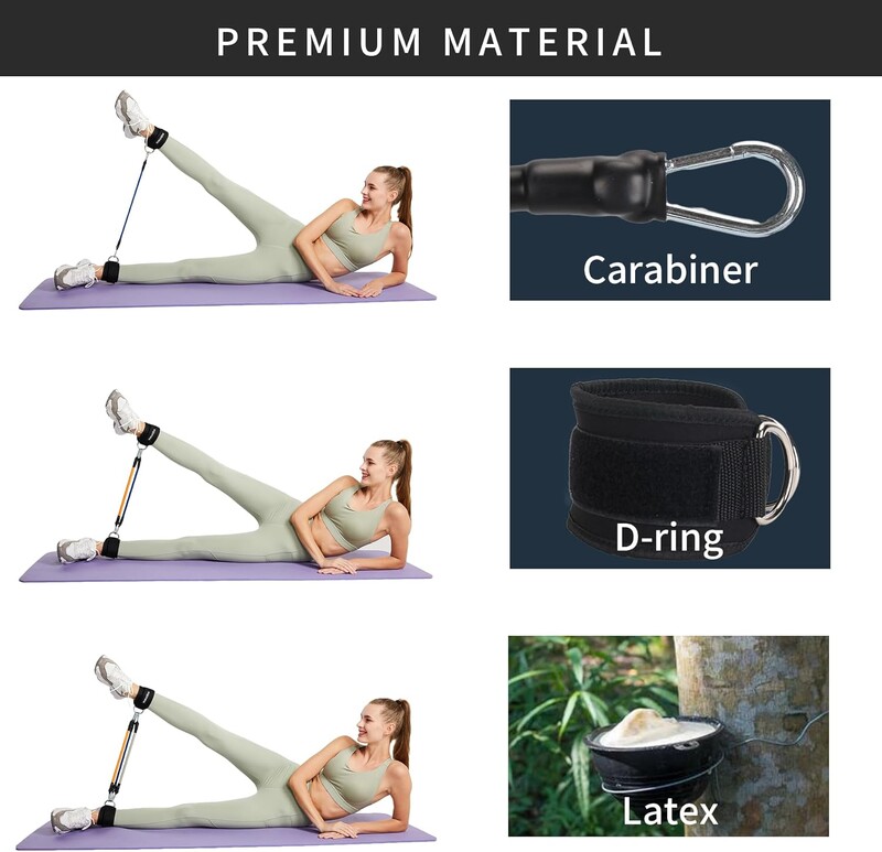 Fitness kopča za gležanj, trening nogu, uređaj za vježbanje kukova, omča za gležanj, traka za vezanje nogu, portal, uređaj za vježbanje kopče za gležanj