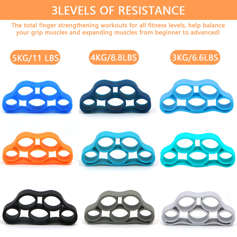 Rankų griebtuvas, silikoninis pirštų išplėtimas