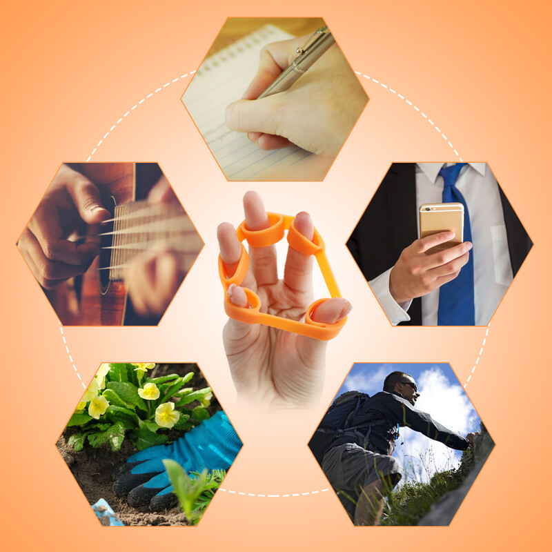 Rankų griebtuvas, silikoninis pirštų išplėtimas