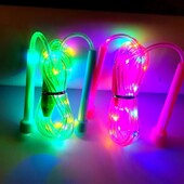 Corzi de sărit cu LED pentru copii, fete, intermitent, colorate, pentru exercițiu, frânghii de sărit, luminoase, reglabile, frânghii pentru fitness X7X9