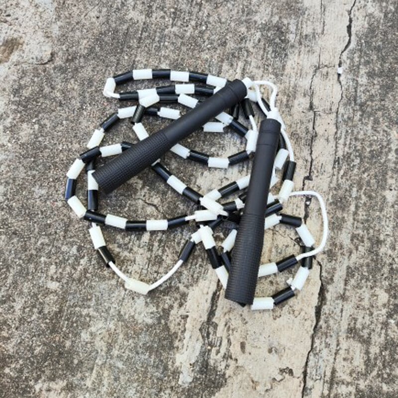 Mekano uže za preskakanje s perlama Neklizajuća ručka Podesiva segmentirana užeta za preskakanje bez zapetljanja Održavanje forme Trening Igranje