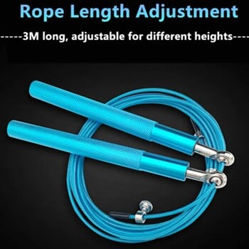 Νέα σχοινιά άλματος γυμναστικής Crossfit Heavy Steel Wire Speed Jump Rope for Boxing MMA Training Equipment Gym Exerciser Skipping Rope