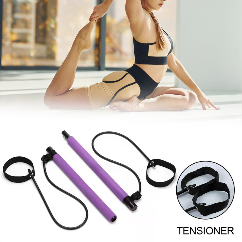 Yoga Pilates Bar Reformer Kit s trakom za otpor Pilates Bar Kit za izgradnju tijela za muškarce i žene