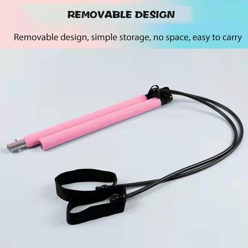 Yoga Pilates Bar Reformer Kit s trakom za otpor Pilates Bar Kit za izgradnju tijela za muškarce i žene