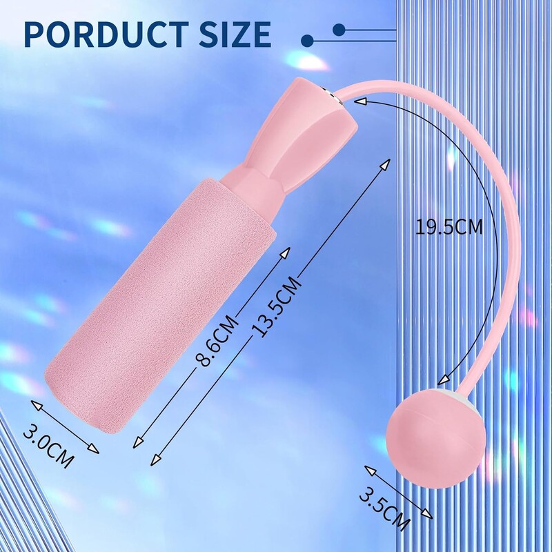 1ks ťažké bezdrôtové švihadlo, fitness švihadlo s veľkou loptou, vhodné na domáce športy v interiéri, spaľovanie tukov