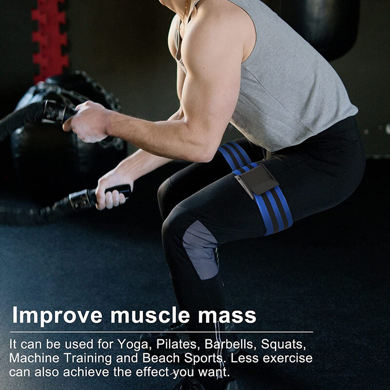 1 vnt. „Fitness Tourniquet“ neslystantis raumenis didinanti suspaudimo juosta dantyta, galinti reguliuoti kraujo tėkmės ribą, bokso treniruotė