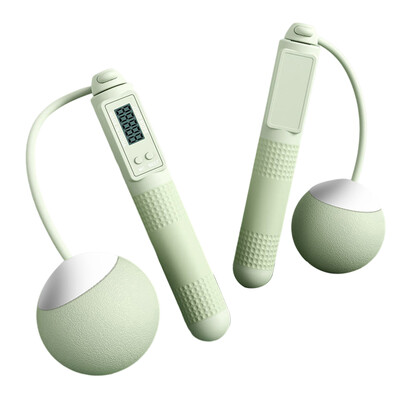 Belaidė skaičiavimo leidžiamoji virvė, neslystanti rankena, silikoninė elektroninė šokdynė su nešiojamu svorio metimu sporto salėje