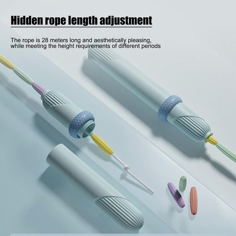 2,6 m mekano uže za preskakanje s perlama, neklizajuća ručka, podesiva segmentirana užeta za preskakanje bez zapetljanja za vježbanje, trening, igranje