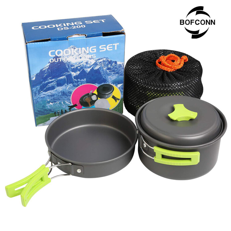 Oprema za kampiranje Posuđe za kuhanje Survival Outdoor Nonstick Prijenosno posuđe Kuhalo Lonac Tava Zdjela Planinarenje Putovanje Roštilj Piknik