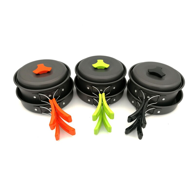 Oprema za kampiranje Posuđe za kuhanje Survival Outdoor Nonstick Prijenosno posuđe Kuhalo Lonac Tava Zdjela Planinarenje Putovanje Roštilj Piknik