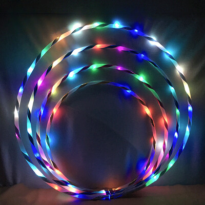 CrossFit kokkupandav harjutusring Fitnessivarustus LED Color Fitness Circle Esituskunstid Kõhupiirkond Kaalulangus Kerge Fitness