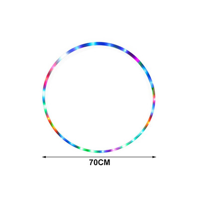 „CrossFit“ sulankstomas pratimų ratas „Fitneso įranga“ LED spalvos „Fitness Circle“ scenos menai, pilvo svorio metimas, lengvas fitnesas
