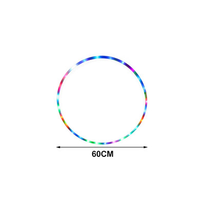 „CrossFit“ sulankstomas pratimų ratas „Fitneso įranga“ LED spalvos „Fitness Circle“ scenos menai, pilvo svorio metimas, lengvas fitnesas