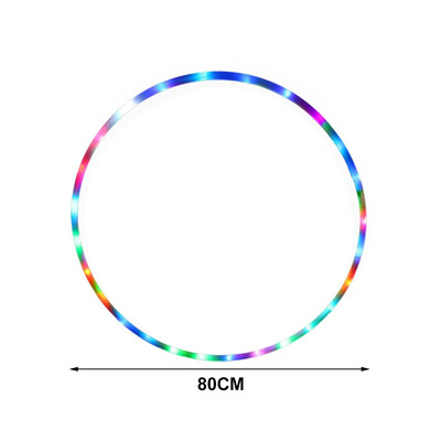 „CrossFit“ sulankstomas pratimų ratas „Fitneso įranga“ LED spalvos „Fitness Circle“ scenos menai, pilvo svorio metimas, lengvas fitnesas