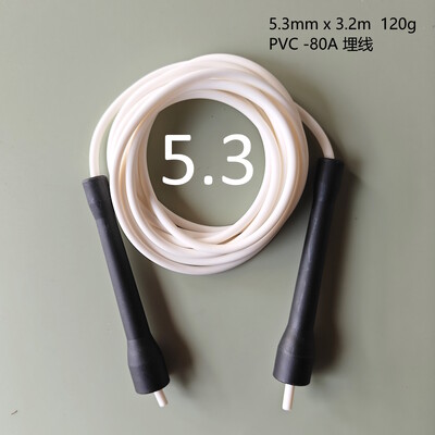 Celková dĺžka lana 3,5 metra (rozteč 3,2 m) 5,3 mm PVC LANO RÚČKA CC švihadlo rýchlostné lano fitness