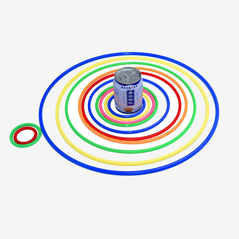 10 gab. Bērnu jautra mešanas spēle Gredzenu mešana Vecāku un bērnu draugu interaktīvās sacensības veiklības spēka vingrinājumu rotaļlietas