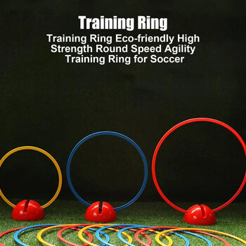 Δαχτυλίδι προπόνησης ποδοσφαίρου 30 cm 40 cm Round Speed Agility Training Ring Soccer Speed Agility Training Ring Gym Sports Agility Ring