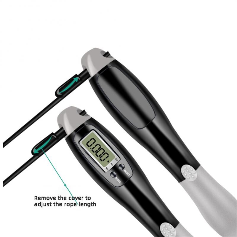 Bežično elektronsko uže za preskakanje Gym Fitness Bežično preskakanje Pametno uže za preskakanje s LCD zaslonom Brojač brzine preskakanja