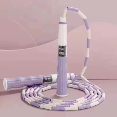 HOUZHOU Segmentové švihadlo do posilňovne, prenosné fitness švihadlo 2,8 m, cvičenie, fitness, športové tréningové koráliky