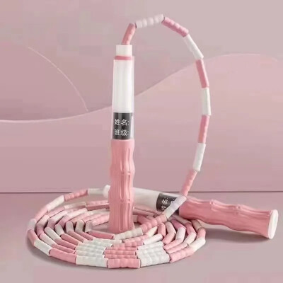 HOUZHOU Segmentové švihadlo do posilňovne, prenosné fitness švihadlo 2,8 m, cvičenie, fitness, športové tréningové koráliky