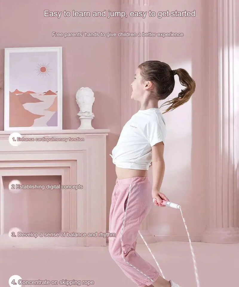 HOUZHOU Segmentové švihadlo do posilňovne, prenosné fitness švihadlo 2,8 m, cvičenie, fitness, športové tréningové koráliky