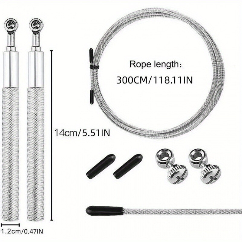 1 KOM Ležaj od aluminijske legure Čelična žica Brzinsko uže za preskakanje Profesionalno boksačko uže za preskakanje Fitnes trening užeta za preskakanje