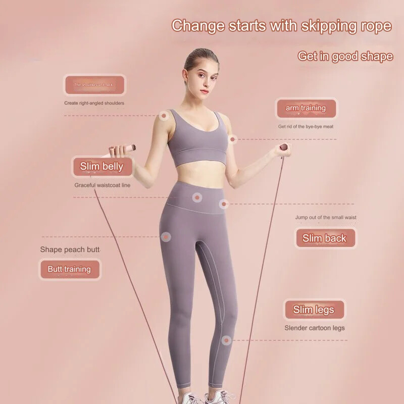 QWEEK Speed Jump Rope Oprema za teretanu za dom Preskakanje užeta Profesionalne sportske vježbe Odrasla Djeca Studenti Odrasli Fitness